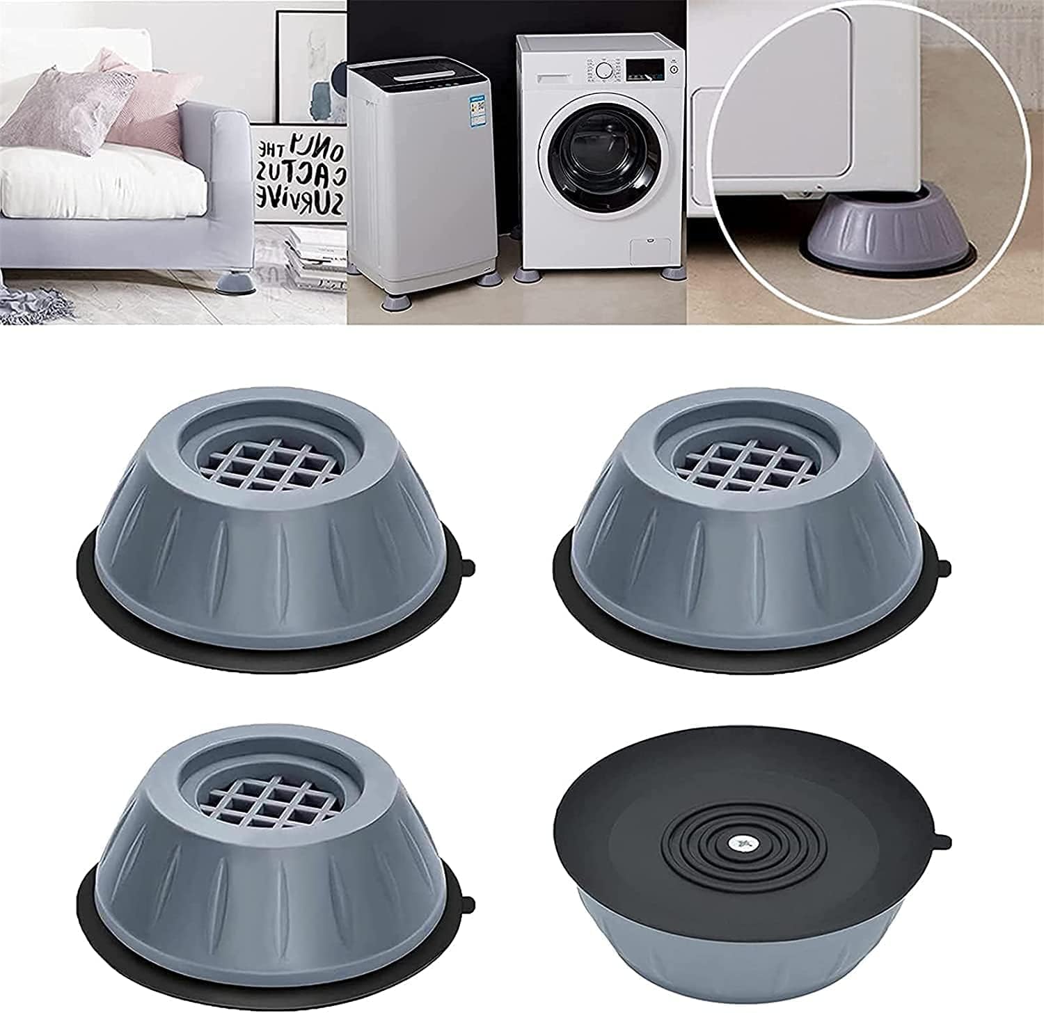 4PCS High Quality Washing machine shock pads Non-slip mats Refrigerator Anti-vibration pad Quality