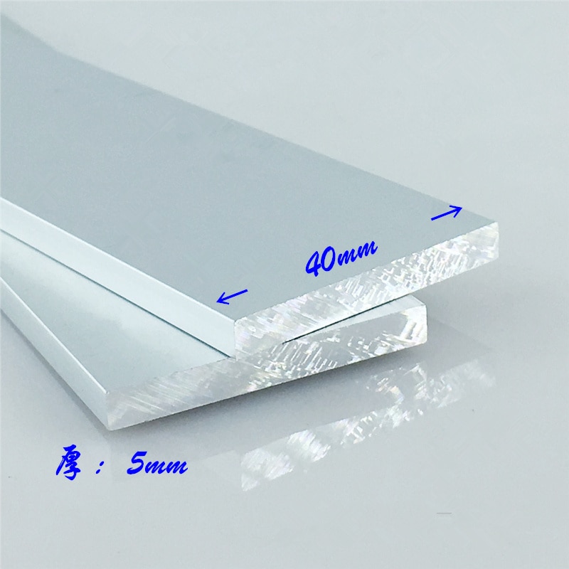 【Universal Car Parts Store】Aluminium alloy plate 5mmx40mm article oxidation 40mm thickness 5mm length 100mm 1pcs