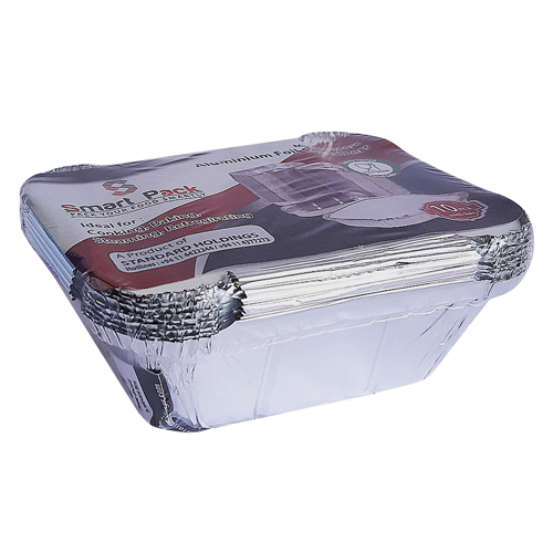 Smart Pack Aluminium Foil Containers with Lid 250ml (10 pcs)