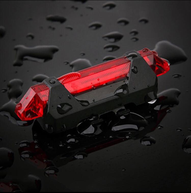Bicycle Red light LED Taillight Waterproof Rear Tail Light Safety Warning road Cycling Light USB Rechargeable Lamp. 