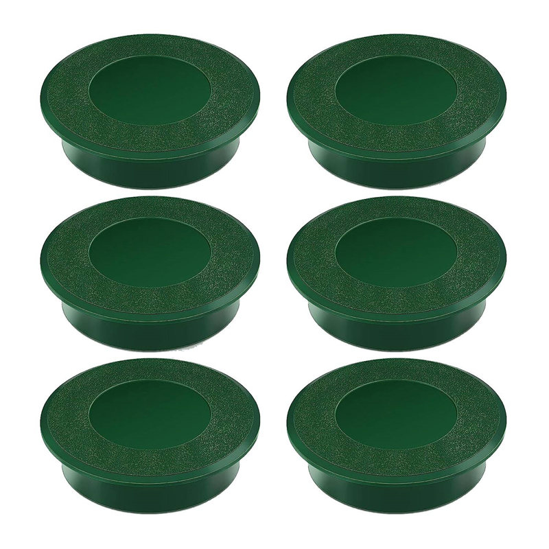 6 Piece Golf Cup Cover Golf Hole Putting Green Cup Green for Garden Backyard Outdoor Activities