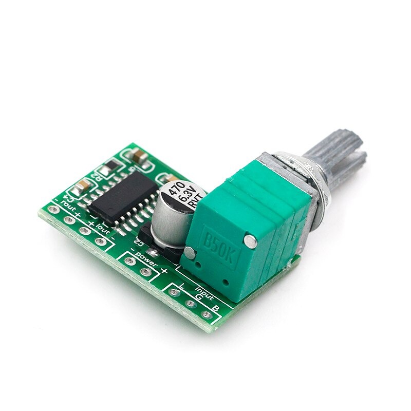 PAM8403 2x3W Audio Mini Digital Stereo Power Amplifier Board 5V Power Audio Class D Amplifier Module With Volume Control 1Pcs. 