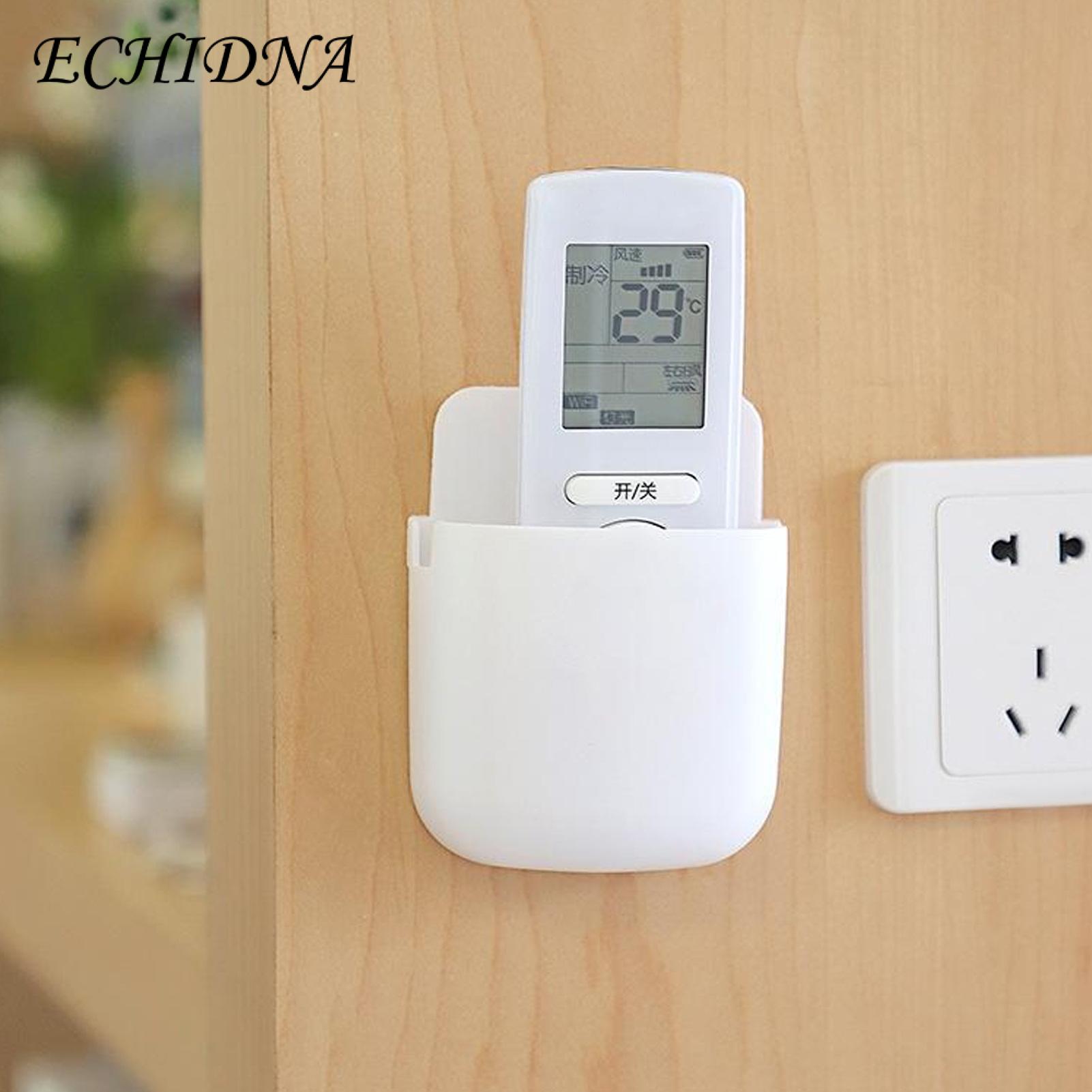 Non-drill Remote Holder 2pcs Remote Control Holder Wall Mount No Drill Tv Air Conditioner Storage Box Organizer. 
