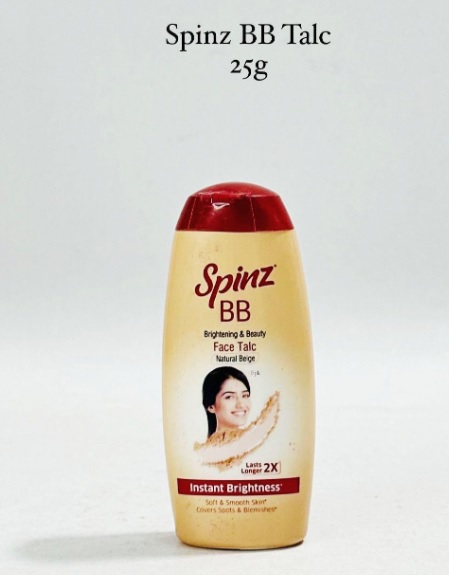 Spinz bb brightening & beauty face talc (natural beige)