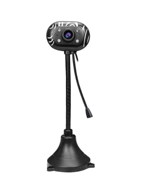 Webcam HD Camera With Microphone 480P USB Plug and Play For PC Laptop High Flexibility Streaming Online Class Digital Web Camera With Mic. 