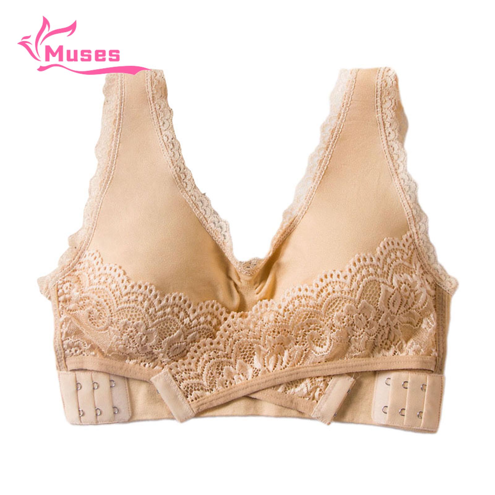 Anti sagging front store cross wireless bra