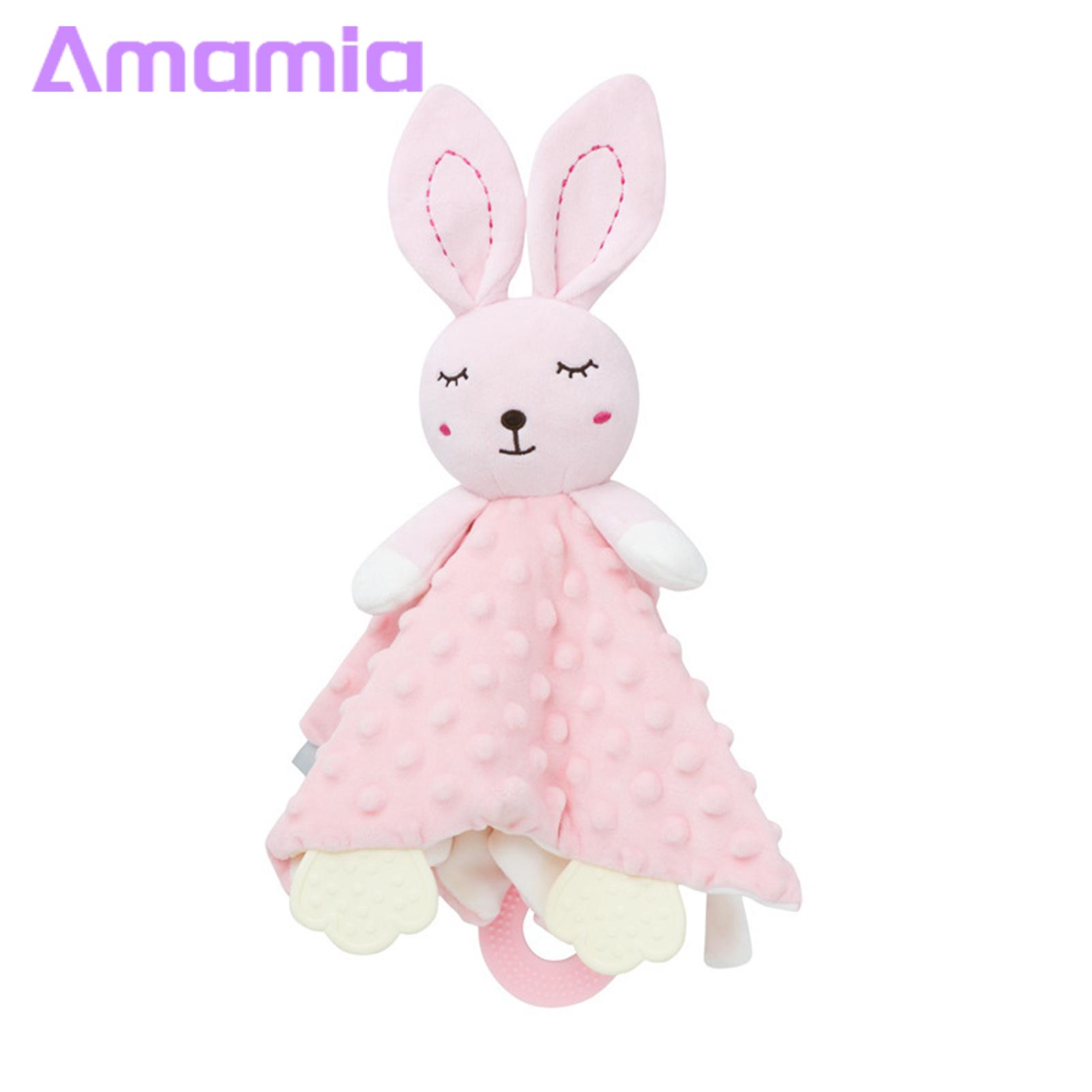 Baby Snuggle Blanket Adorable Animal Shape Baby Comfort Blanket Soft Safe Tear-resistant Soothing Companion for Newborns Warm Scarf Comfort Towel Baby Security Blanket