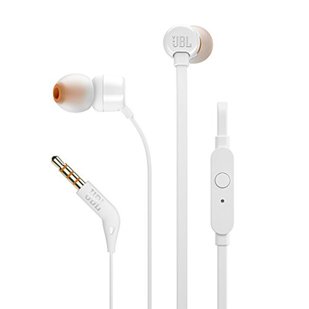 JBL T110 Wired Earphone handfree Headset Branded for Music (Authentic JBL- Serial can be verified on JBL Official Site). 