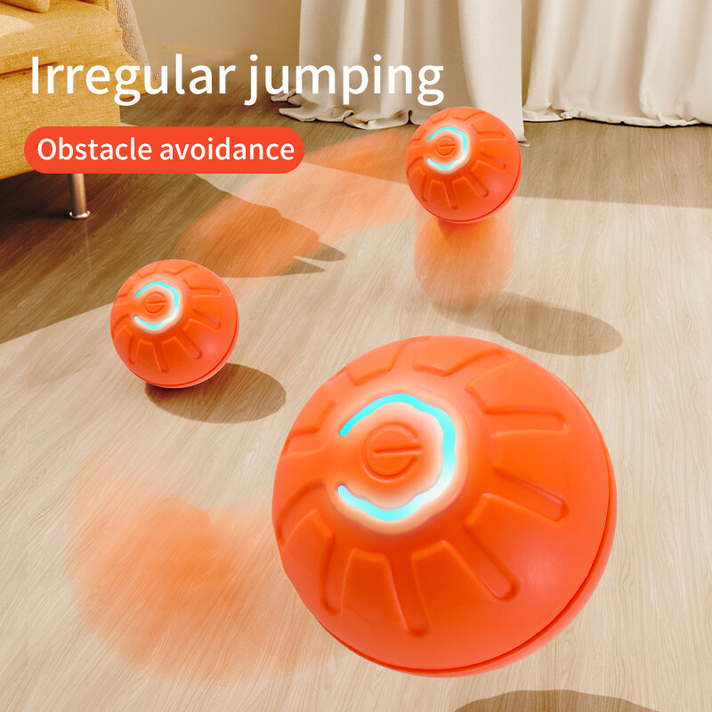 Kebidumei Smart Ball Dog Toy Pet Smart Self Rolling Electric Ball Toy USB Charging Interactive Pet Exercise Toy for Kittens Puppies. 