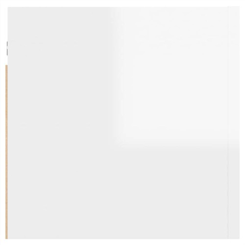 Bedside Cabinets 2 pcs High Gloss White 30.5x30x30 cm Chipboard. 