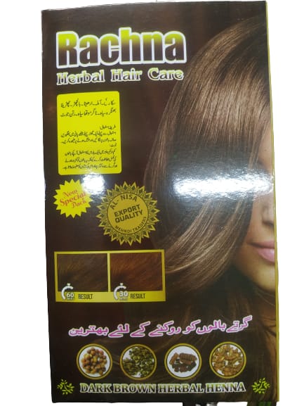 Herbal Henna Dark Brown Hair Coloring