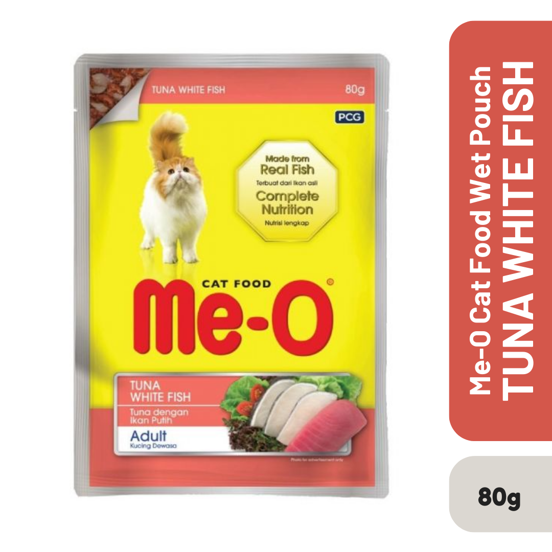 Me-O Tuna With White Fish Adult 80g