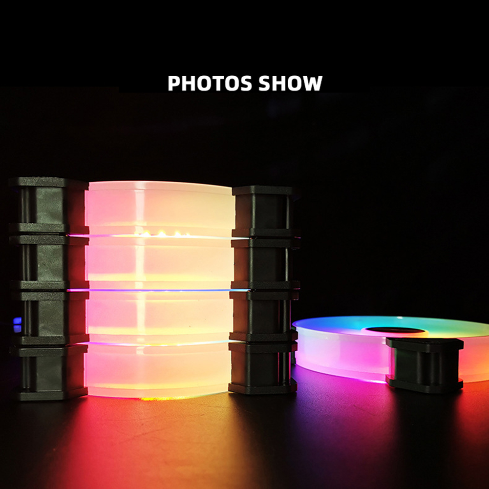 COOLMOON Yuhuan 140mm Desktop Case Cooling Fan 1200RPM Low Noise Mute RGB 6Pin Cooler PC Radiator for PC Case Desktop Computer. 