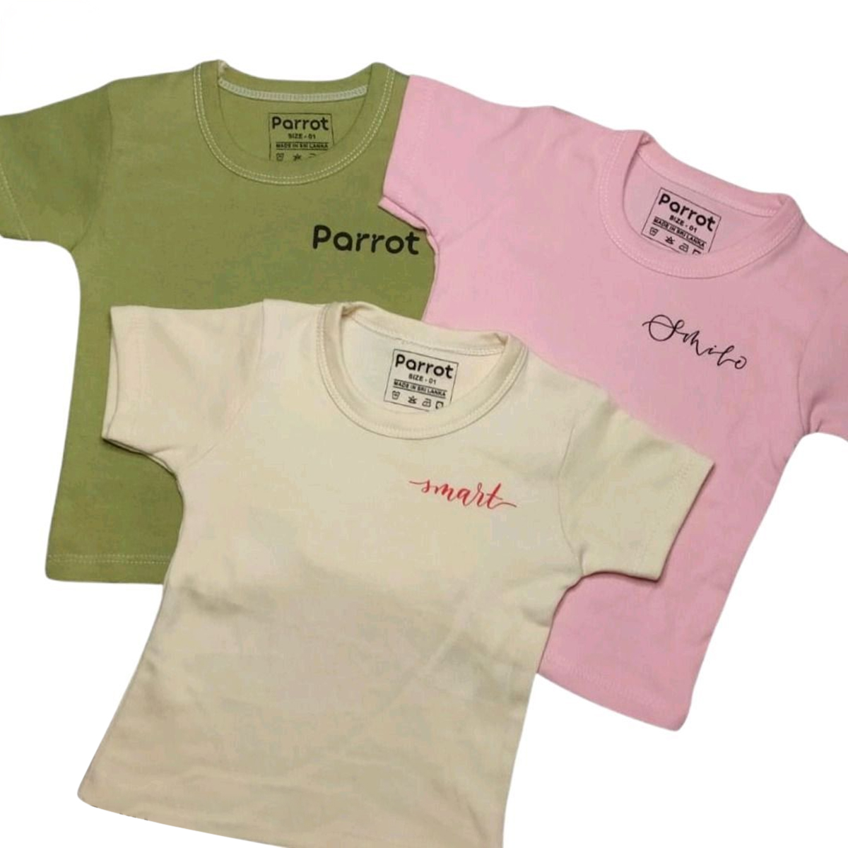 kids cotton tshirt 3 pieces for baby boy and girl