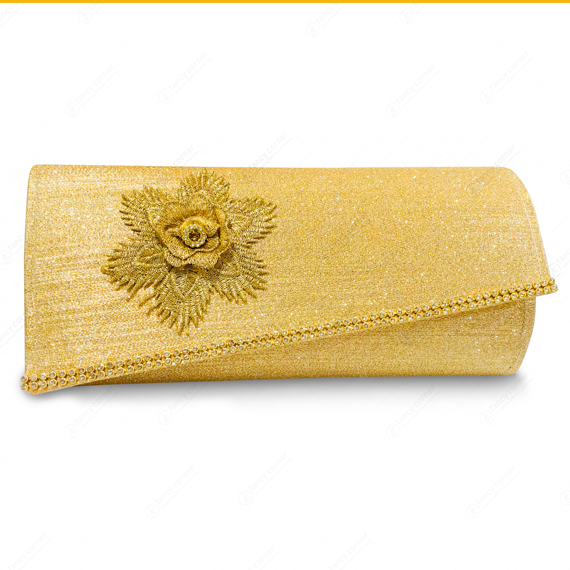 Dull gold clutch clearance bag