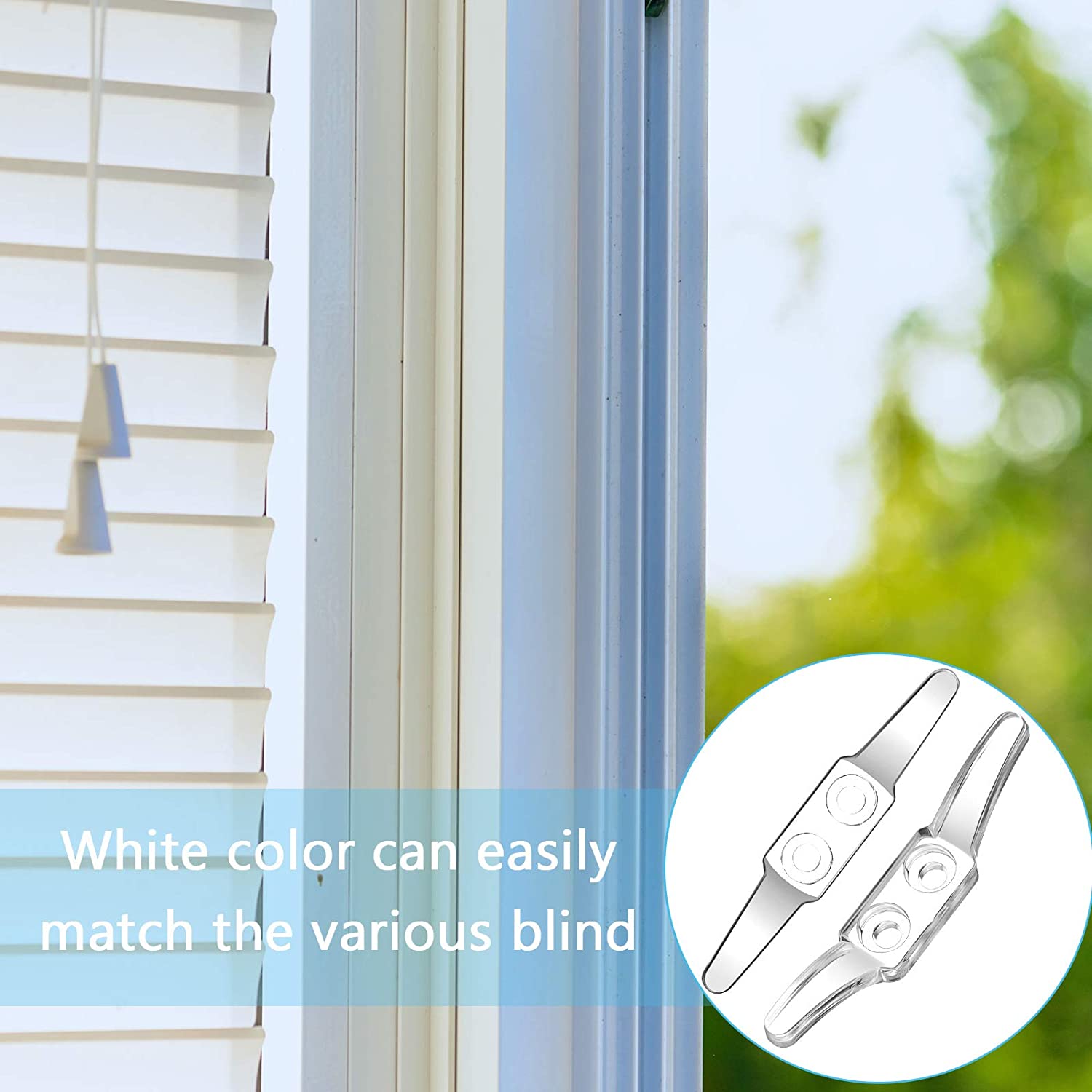 20Pcs Blind Cord Safety Cleat Blind Rope Cleat Window Cord Cleat for Home Office Window Blinds Curtains Sun Shades Ropes. 