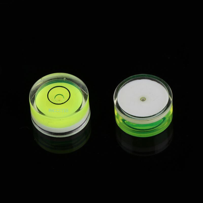 4 x Round Bubble Level Mini Spirit Level Bullseye Level Measurement Instrument Tools Stick-on Disc Bubble Level Circle. 