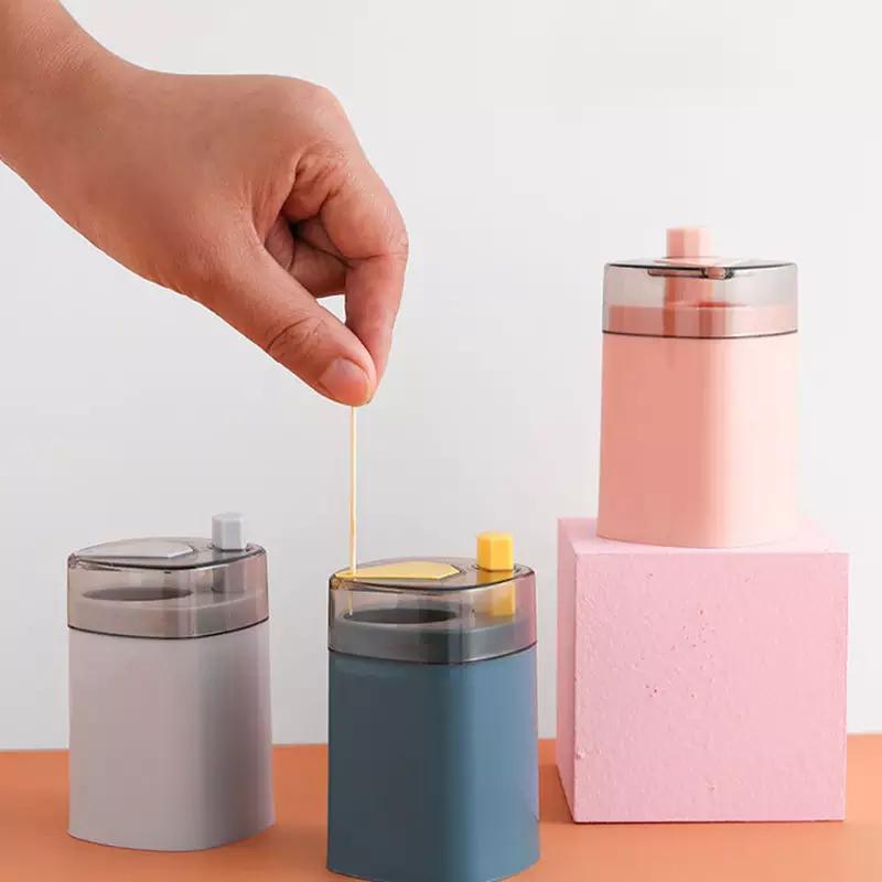 Toothpicks Holder Dispenser, Pop-Up Automatic Tooth Pick Holder Dispenser Toothpick Storage Box