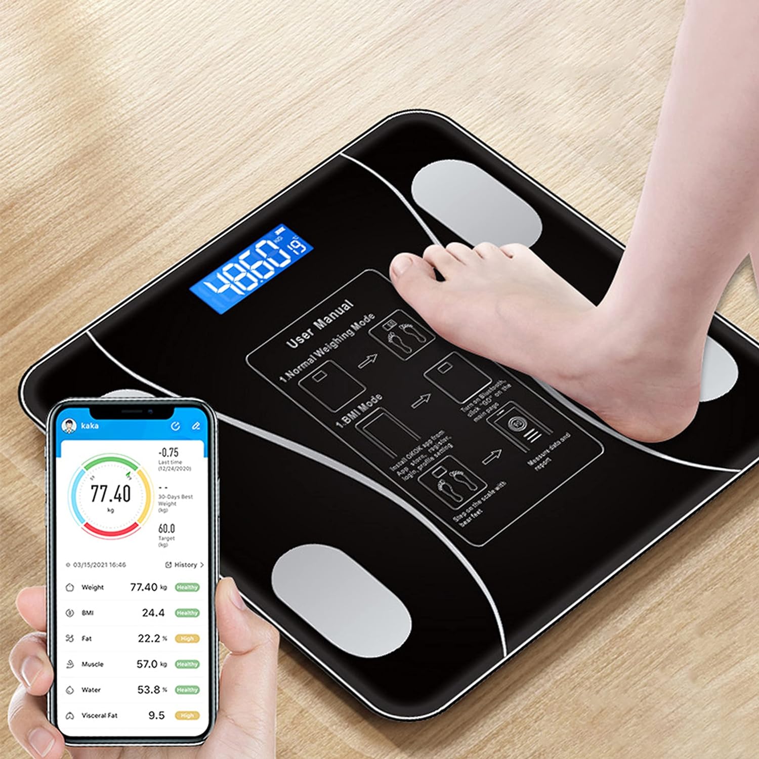 Smart Electronic Floor Weight Scale SMT. 