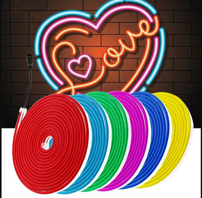5m Neon LED Strip Light 12V For Lighting Characters and Patterns IP67 Waterproof Outdoor Use Decoration Flexible Neon LED Tape