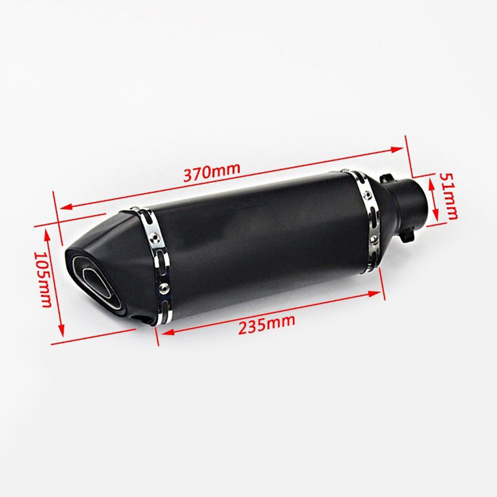 Universal Exhaust Muffler Pipe with DB Killer Silencer slip on 38-51mm for Motorcycle ATV Bike High Temperature Exhaust Pipes. 