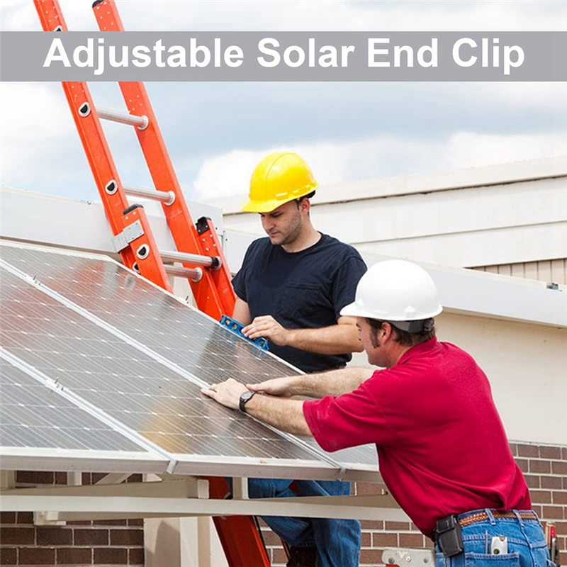 12 Pack Solar Module Holder End Clamp, End Clamp 30Mm. 