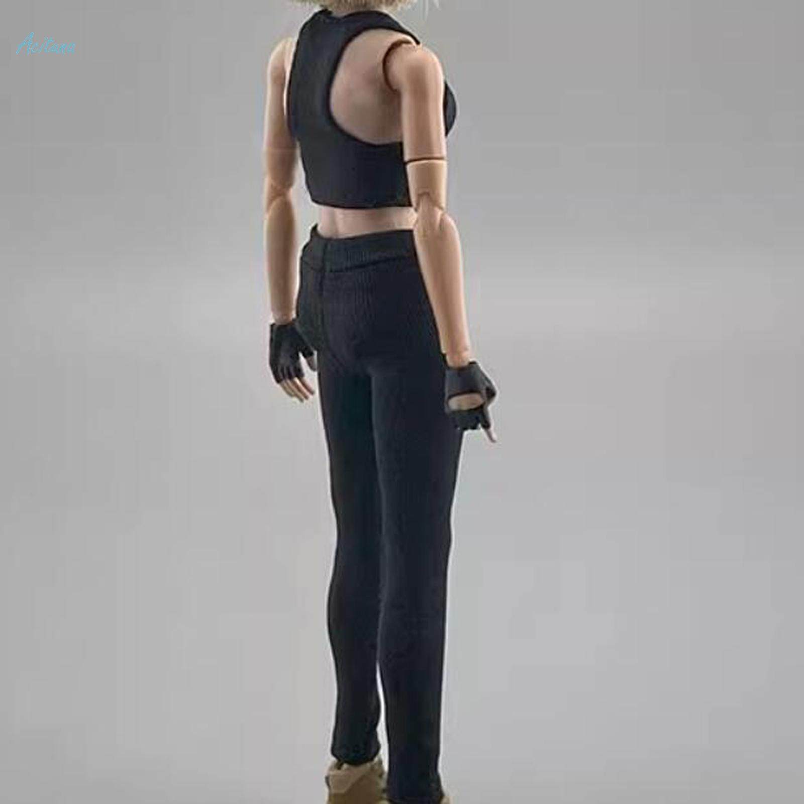2 Pieces 1/12 Scale Vest and Pants for 6 inch Female Soldiers Figures Accs. 