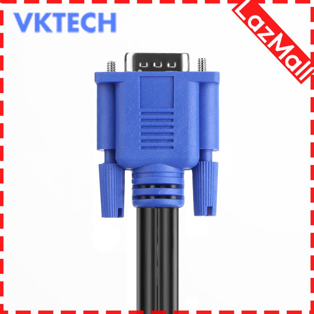 VGA Splitter Cable 1 Computer to Dual 2 Monitor Male to Female Adapter Wire