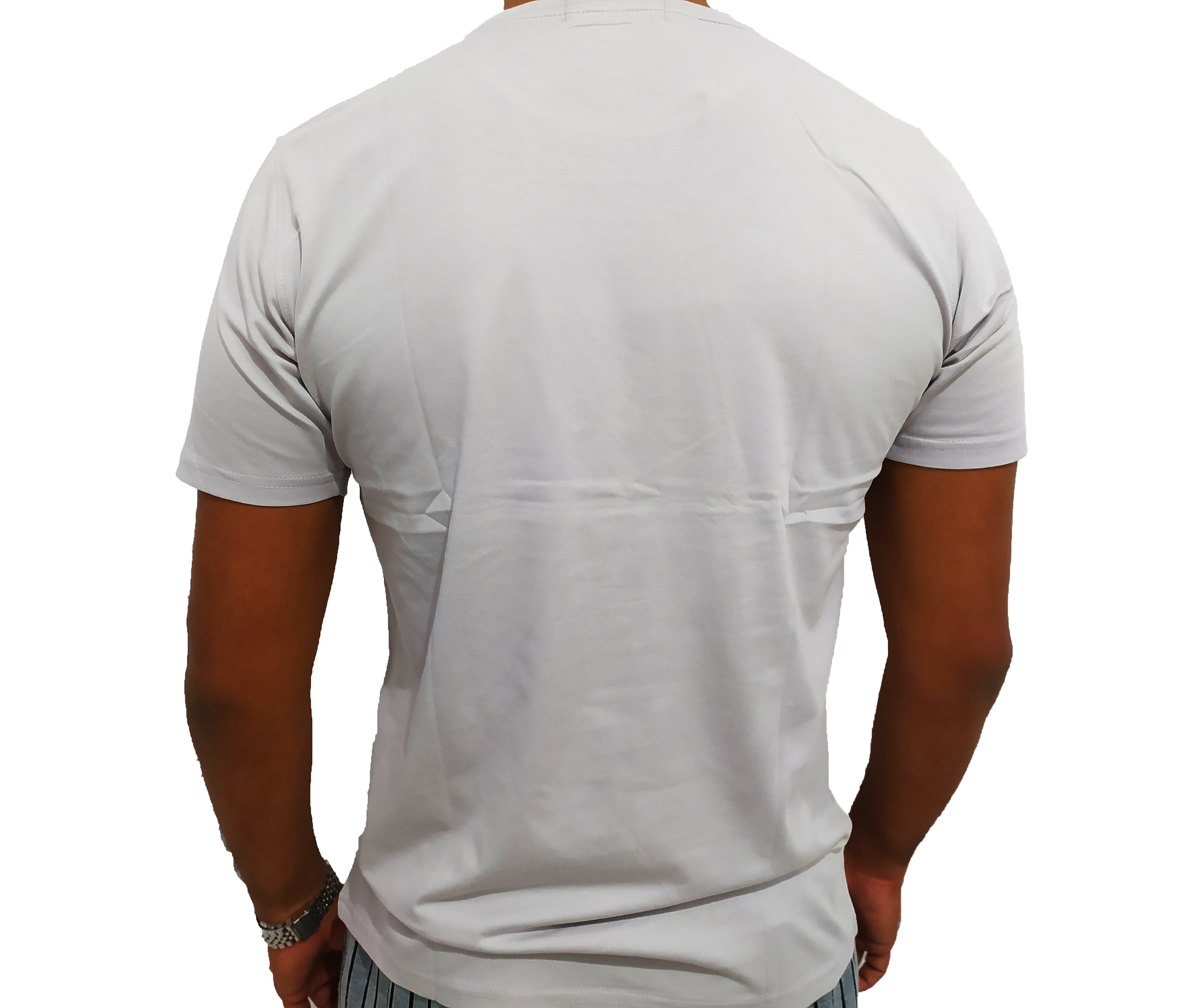 Japanese Letters Single Jersey Cotton Grey Solid Color Short Sleeve Men’s Crew Neck Collarless Stretch Comfort T Shirts. 