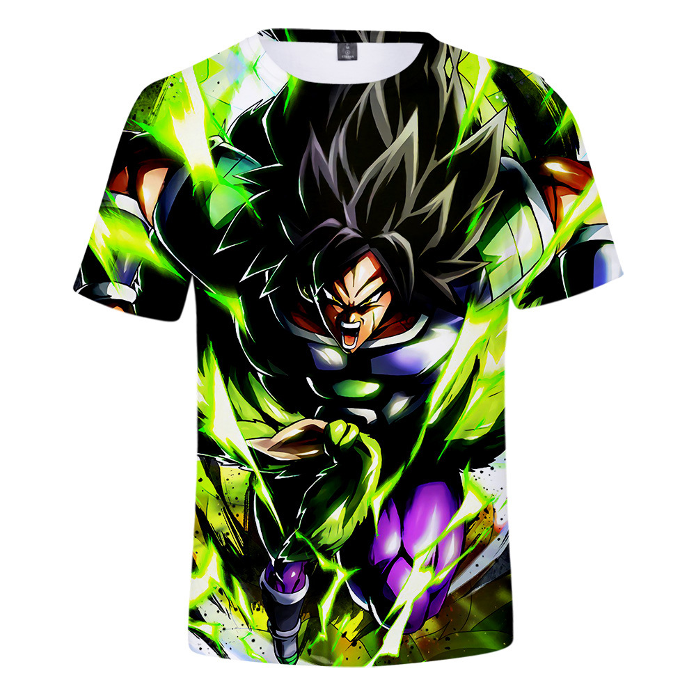 Dragon Ball Super Saiyan Goku Oversize T Shirts Men Women Kids Breathable Jersey Clothes Short Sleeve T-shirt White Black Orange. 