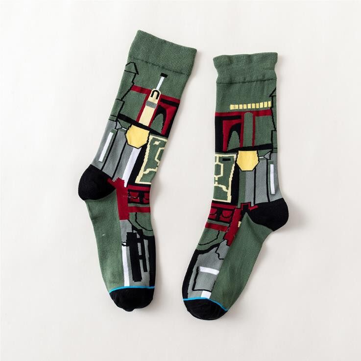 【WEJA】Movie Men Socks Trend Mid tube Anime Character Women Socks. 
