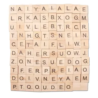 100pcs Creative Wood Chips Diy Alphabet Puzzle Literacy Square Baby Intellectual Toys Wooden Crafts Buy Sell Online Best Prices In Srilanka Daraz Lk