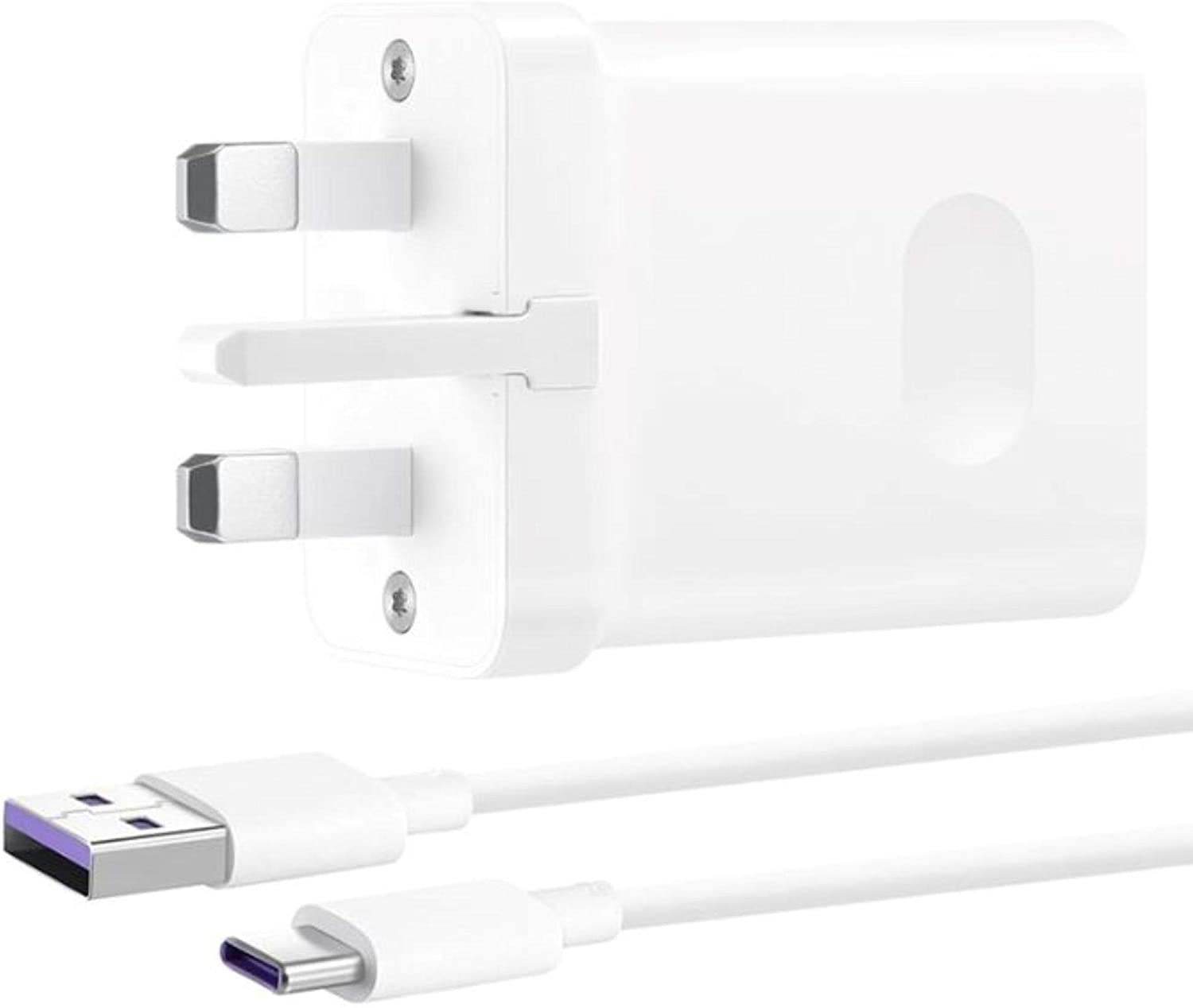 Official Huawei SuperCharge USB-C Charger, Max 40 W, Mains Powered USB-C Super Fast Phone Charger for Huawei Smartphones and Devices 100 % Genuine (06 Months Official Warrenty). 