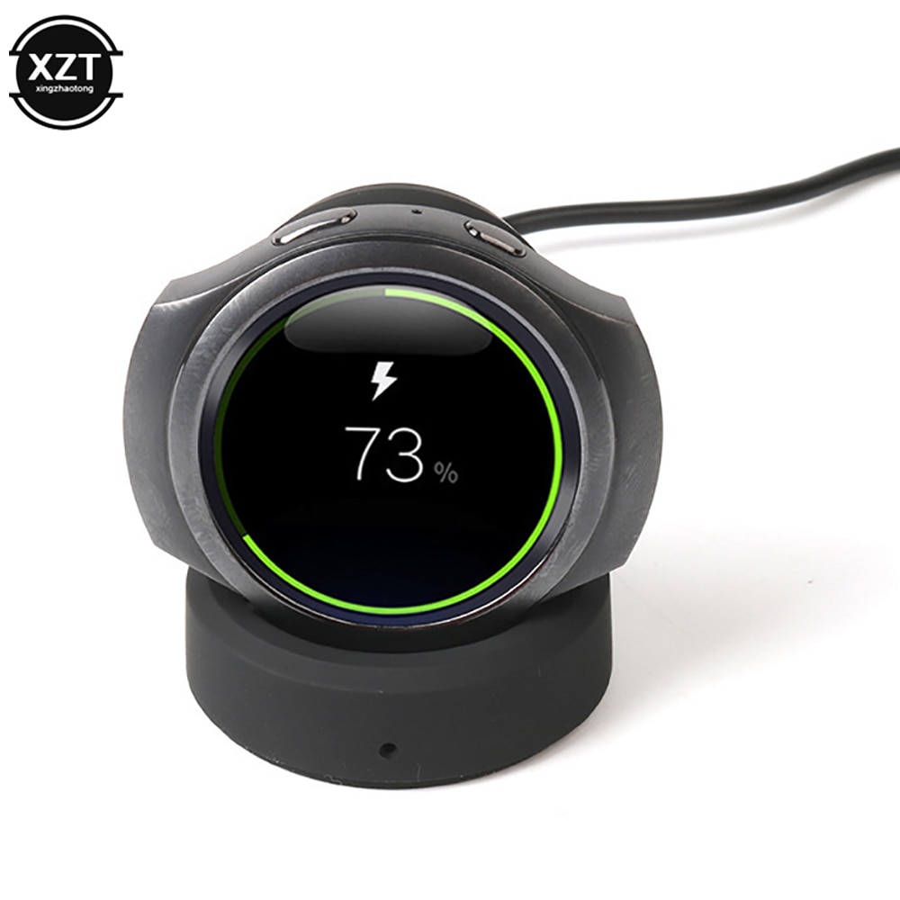 English Version for Samsung Gear S3 Wireless Charger R732 R770 S2 Watch Fast Charging Dock For Samsung Galaxy Watch 46mm/42mm. 