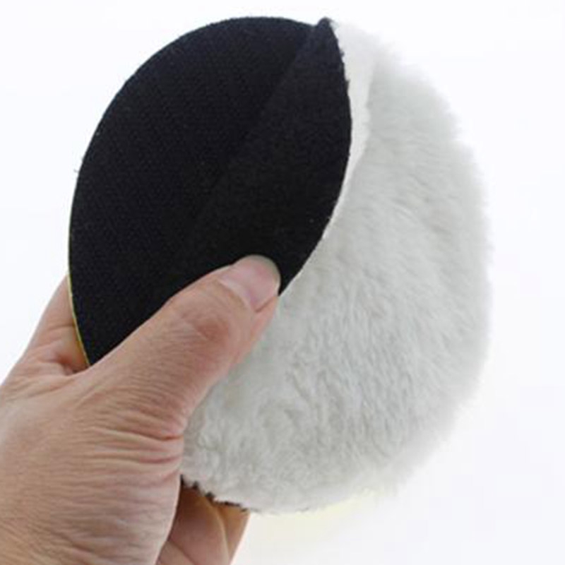 QUANBU 10 Pcs 125 Mm Car Polishing Pad 5 Inch Inch Polish Waxing Pads Wool Polisher Bonnet Car Paint Care Wool Polishing Pad. 
