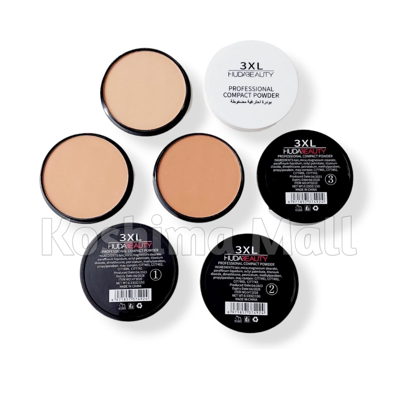 Huda Beauty 3XL Professional Matte Foundation Compact Powder 15g -First Copy. 