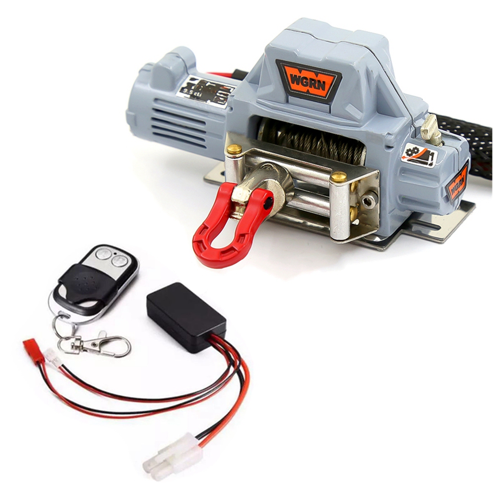 【Serendipity party】Metal Automatic Winch Wireless Remote Controller System for 1/10 RC Crawler Car Axial SCX10 90046 Traxxas TRX4 Redcat,3