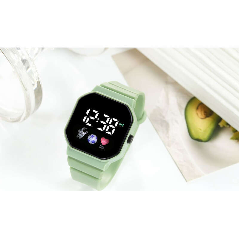 LED Large Screen Sports Fashionable And Simple Square Astronaut Watch, High-value Student Electronic Watch_voghion.com