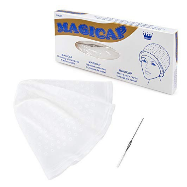 Magic cap Hair Color Highlighting Caps with Silicone Needles Hair Dye Caps. 