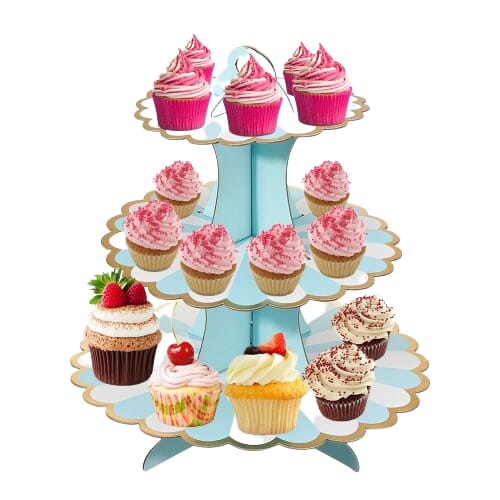 Cupcake Stand, 4Tier Round Acrylic Cupcake Display Stand Dessert Tower