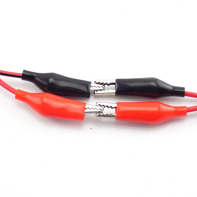 【FOOT SOFA】1M Alligator Clips Test Lead Double Head Crocodile Clip Roach Electrical DIY Clip Test Lead Jumper Wire Clips Crocodile Cable. 