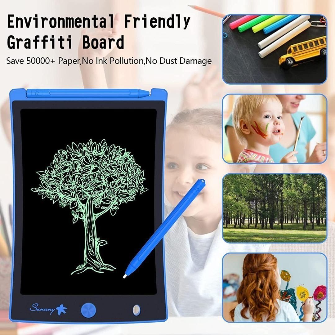 8.5 Inch LCD Drawing Tablet For Kids - Reusable Writing Board, Doodler Pad (US Seller)