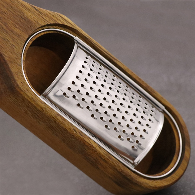 Wooden Cheese Grater Rustic Brown Cheese Shredder with Handle, for Cheese Lemon Chocolate. 