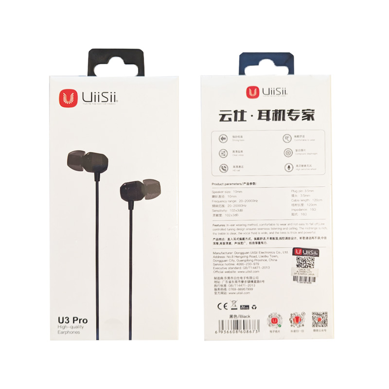 UiiSii U3 Pro High-Quality Earphone, Comfortable Wear, Strong Bass And clear Voice