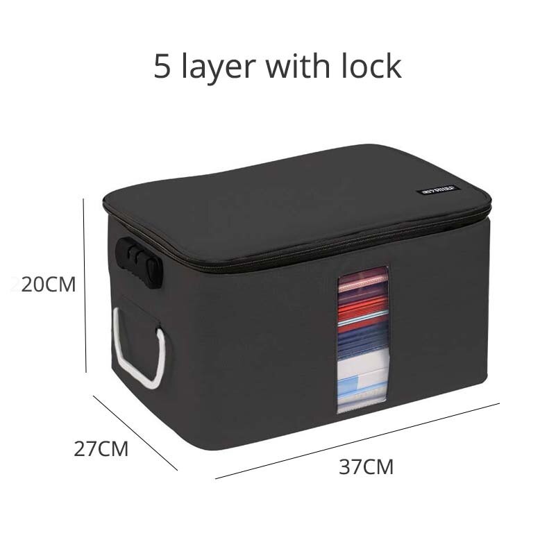 5 Layer / 3 Layer Multilayer Document Organizer Password Files Bag ...