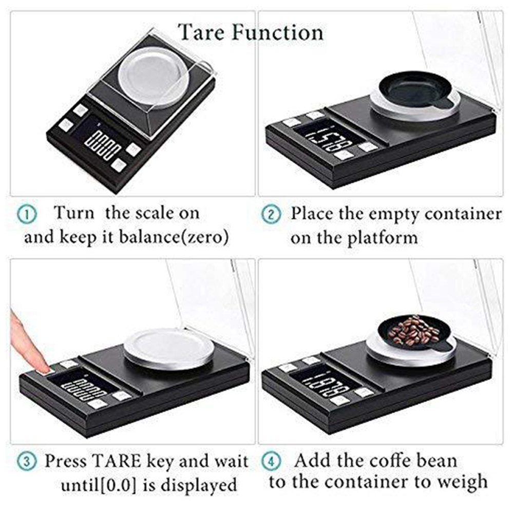 Digital Milligram Scale 100G/0.001G,High Precision Mini Carat Jewelry Scale for Pocket Scale with Calibration Weight. 