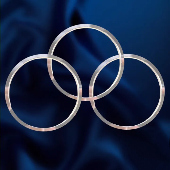 Stainless Steel Men’s Wrist Bangle 23cm Round Fashion Jewelry Gift. 