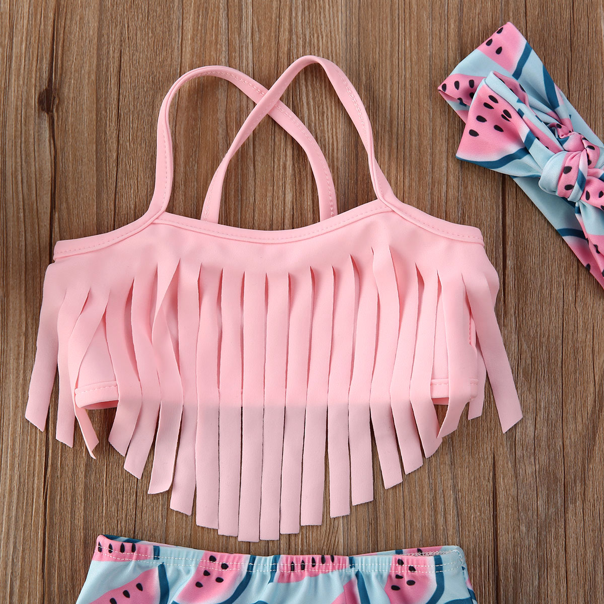 Baby Swimwear Princess Kid Baby Girl Swimwear Bikini Tankini Swimsuit Sunsuit Clothes 3PCS. 