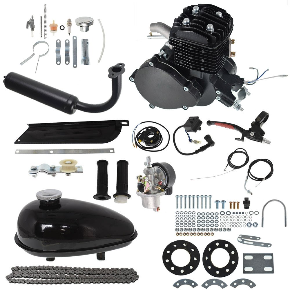 80cc Bicycle Engine Kit, Bike Motor Kit ,2-Stroke Motorized Bicycle Fit for 26-28" Bikes. 