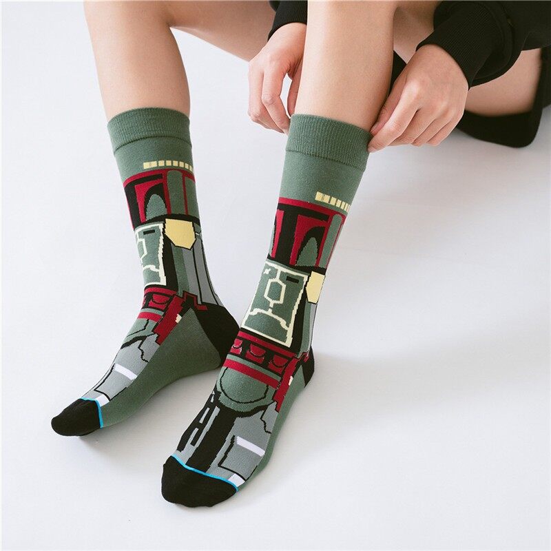【WEJA】Movie Men Socks Trend Mid tube Anime Character Women Socks. 
